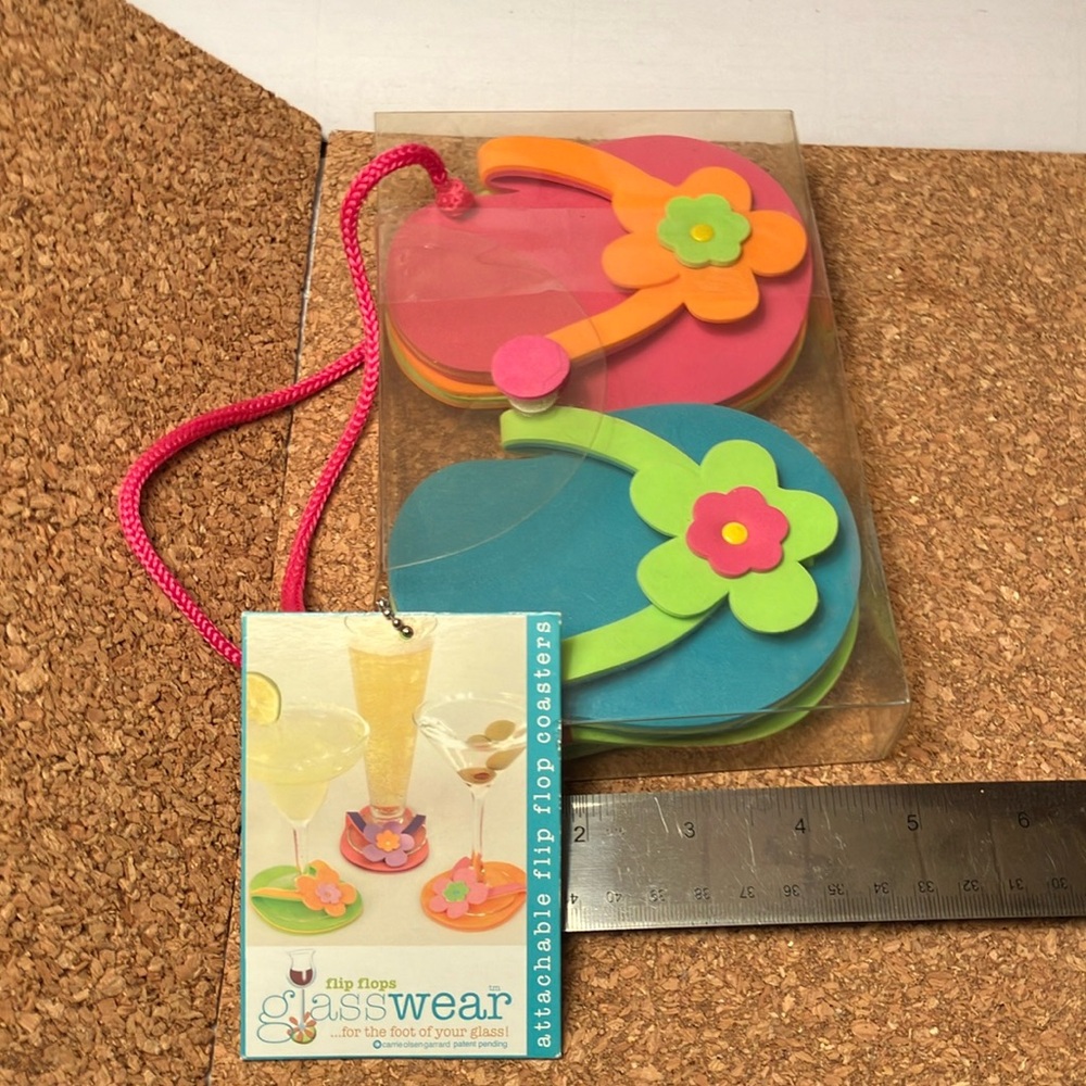 Colorful Flip Flop Coasters